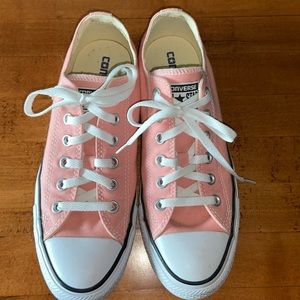 Peach Converse All Stars Sneakers